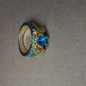 Blue Diamond Ring